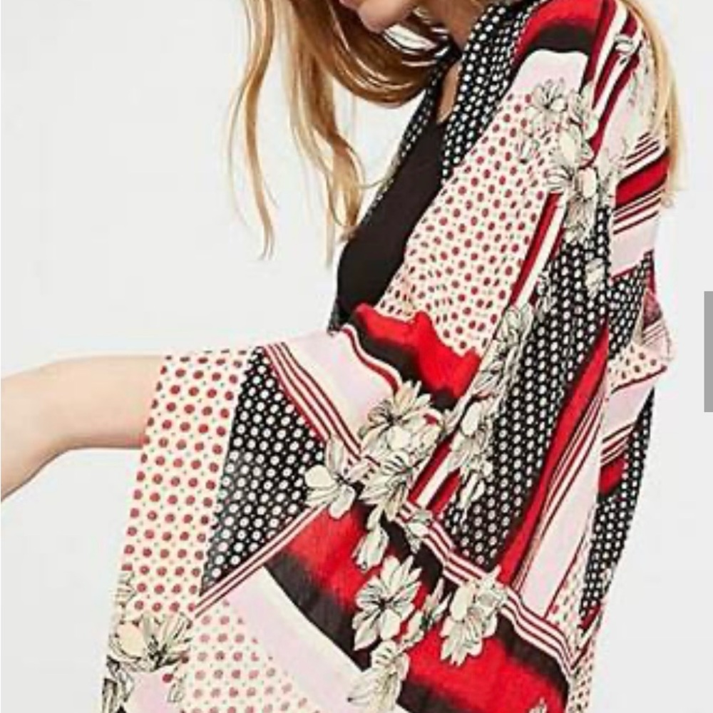 Free People Morning Glory Patterned Kimono